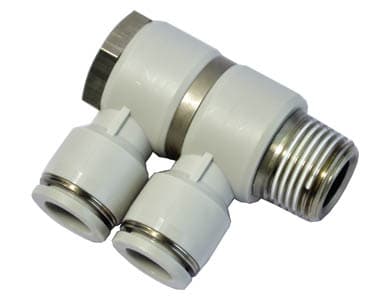 ข้อต่องอแบบดับเบิ้ลยูนิเวอร์แซลเกลียวตัวผู้รุ่น PHW AirTAC