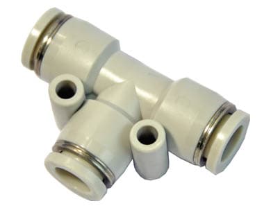 ข้อต่อสามทาง T เสียบสายลมPE AirTAC