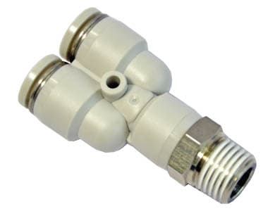 ข้อต่อสามทาง Y เกลียวเสียบสายลม PYB-Branch AirTAC